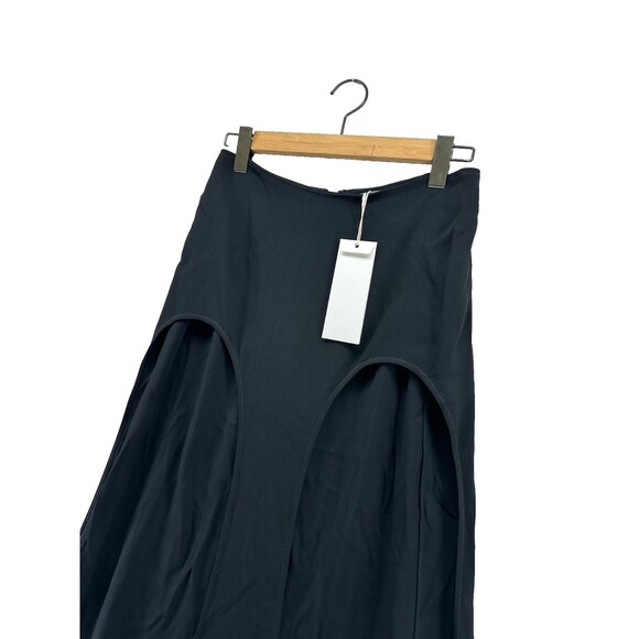 Dion Lee Arch Longline Skirt US Size 6 In Cady Black Cut Outs Avant Garde NWT - Picture 5 of 12